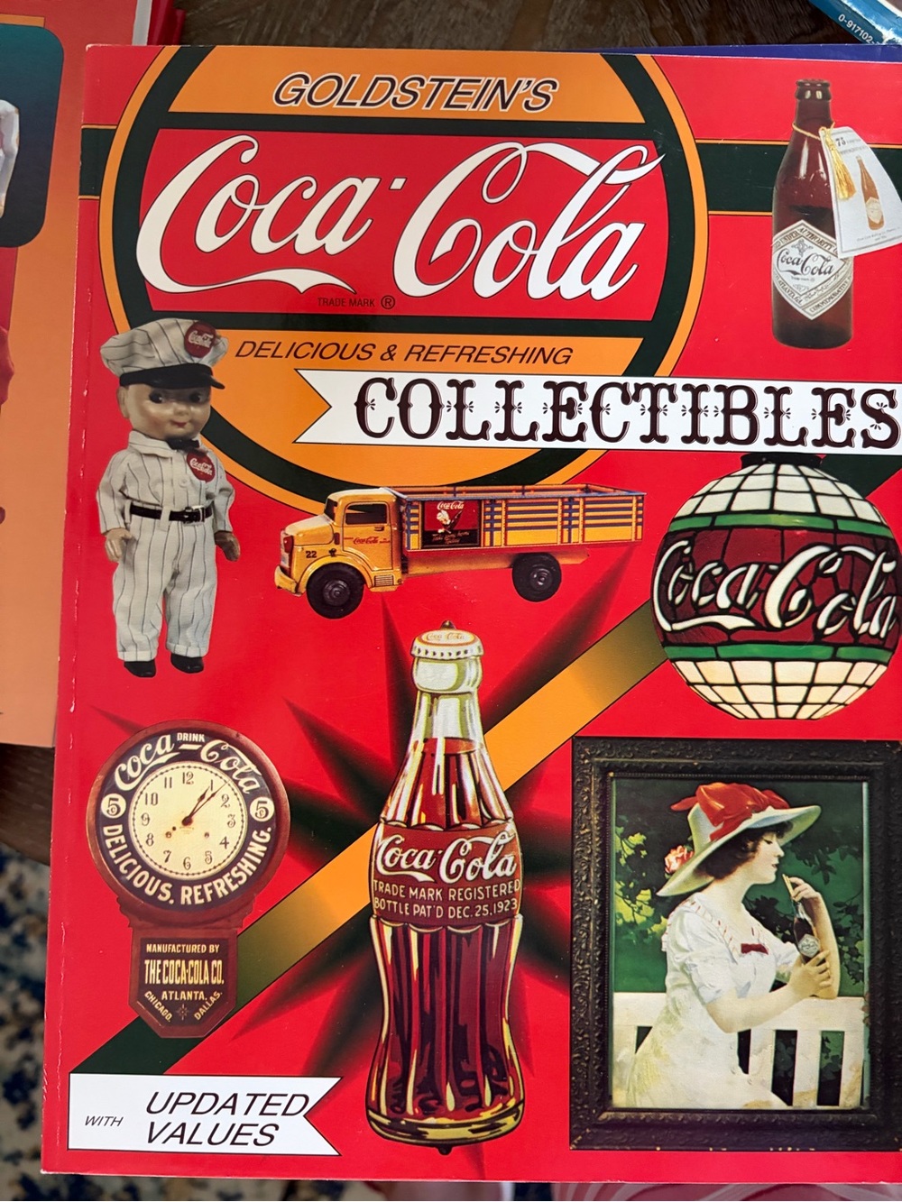 Coca Cola Vintage Collectibles Coffee Table Book - Red & Yellow Cover